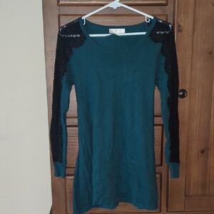 Motherhood Teal Maternity Top